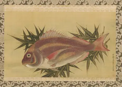 Red Sea Bream (<em>Tai</em>) on Bamboo Leaves