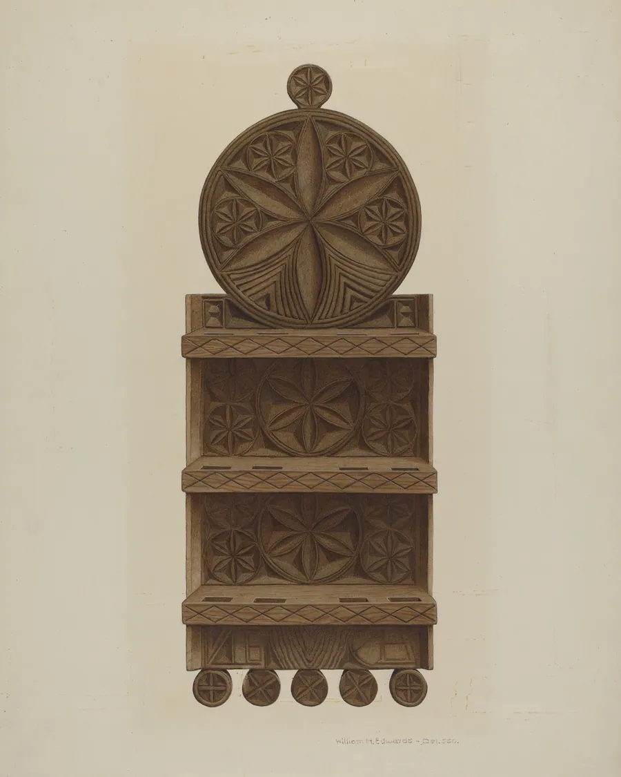 Pa. German Spoon Rack by William H. Edwards
