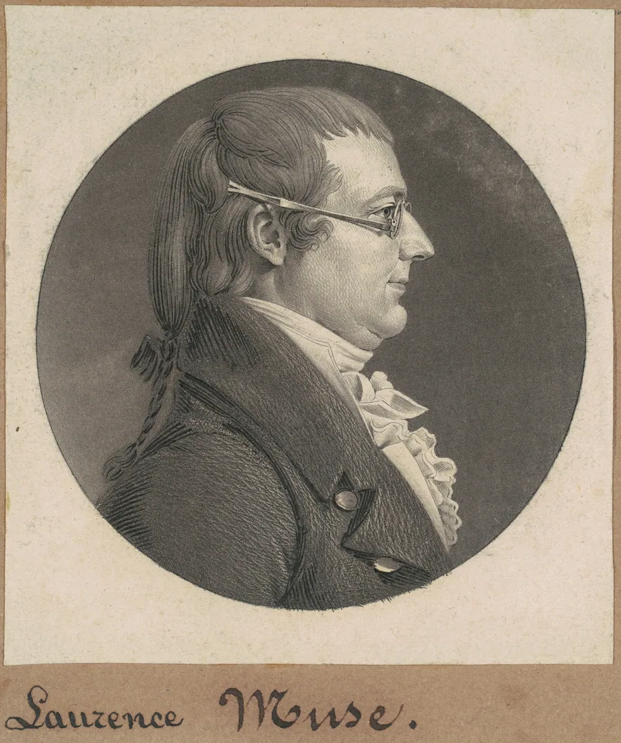 Lawrence Muse by Charles B. J. Févret de Saint-Mémin