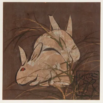Rabbits and grasses