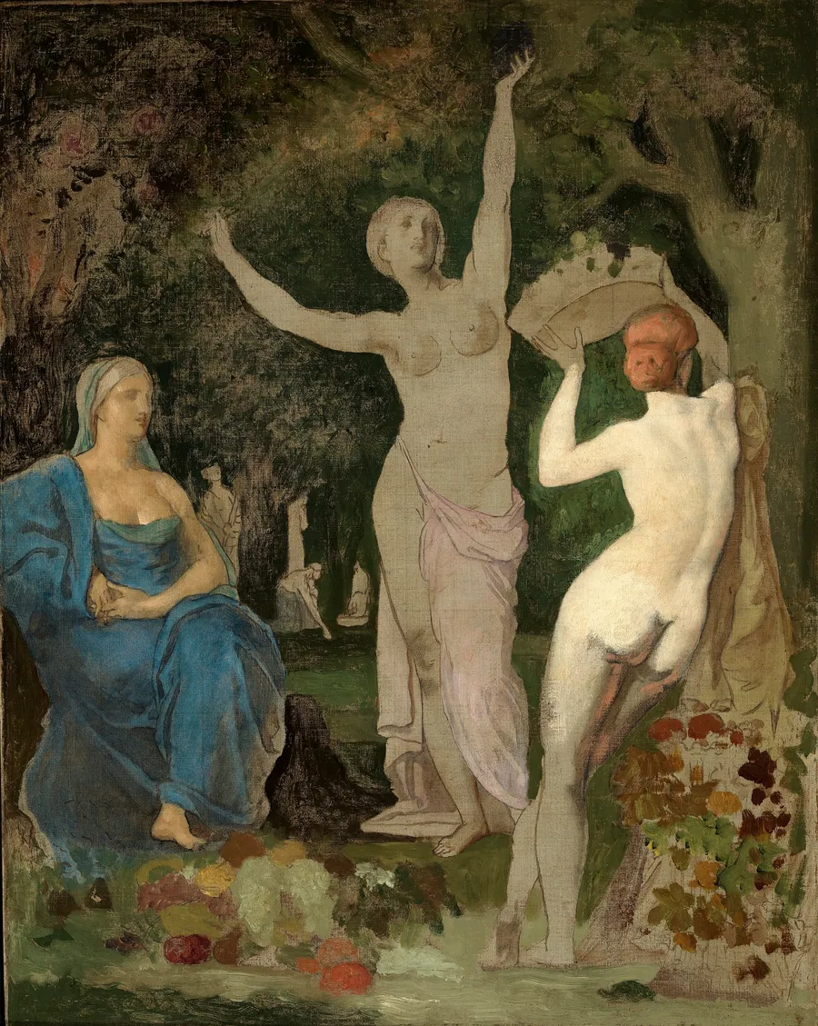 L' Automne by Pierre Cecile Puvis De Chavannes, French, born Lyons, France 1824-died Paris, France 1898