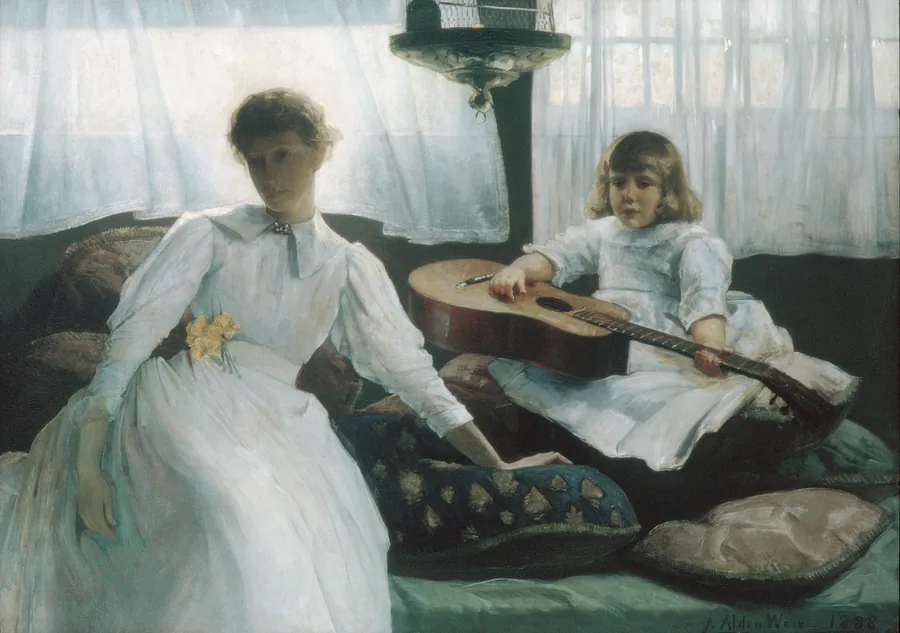 Idle Hours by Julian Alden Weir