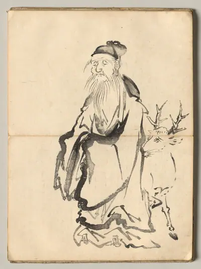 Jurojin from Ōkyo Picture Book