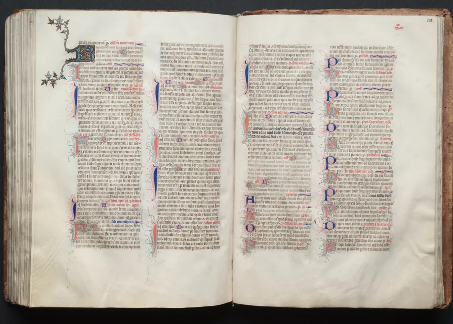 The Gotha Missal:  Fol. 141r, Text by Master of the Boqueteaux