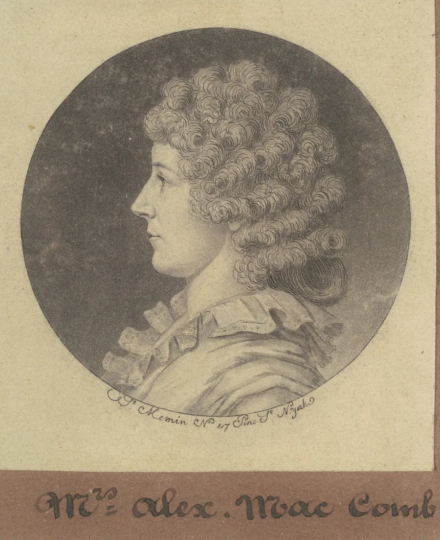 Janette Marshall Macomb by Charles B. J. Févret de Saint-Mémin