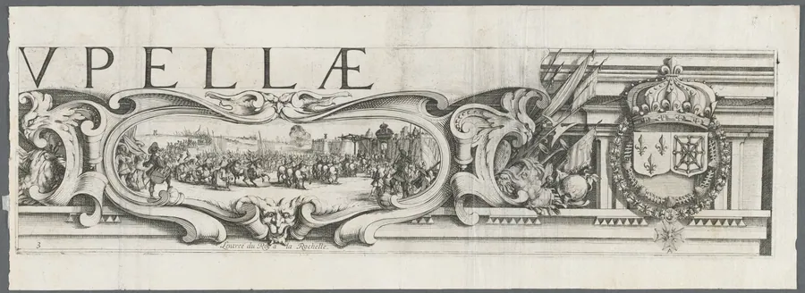 The Siege of La Rochelle: Plate 3 by Jacques Callot