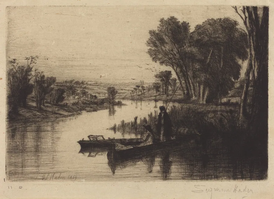 Thames Fishermen by Francis Seymour Haden