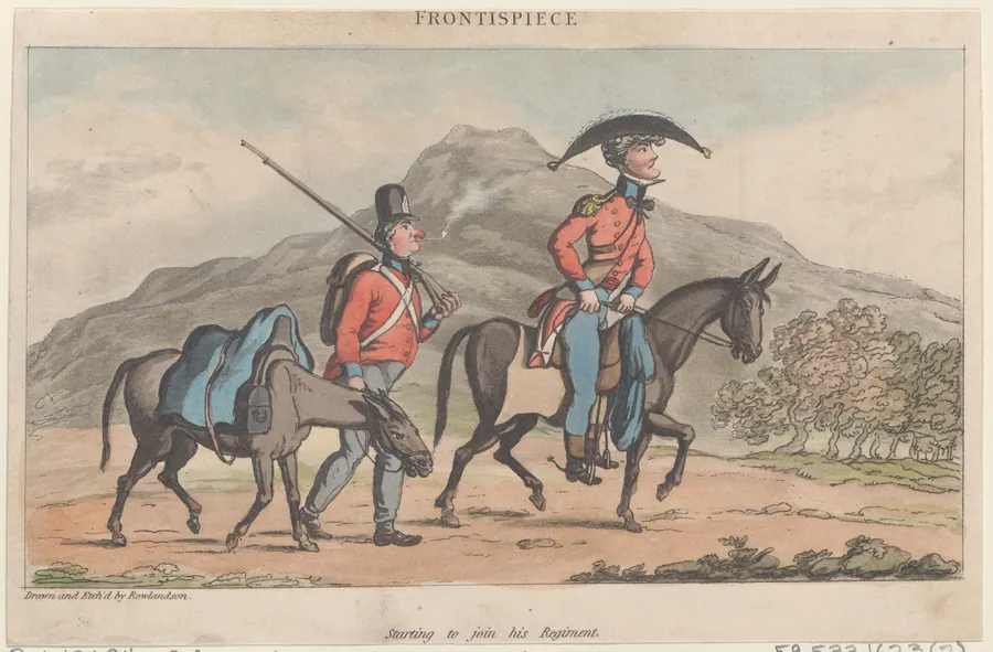 Frontispiece: Starting to join his regiment by Patrick Martin & Co