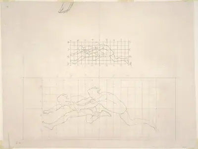 Studies for "Two Classical Male Figures Jumping"