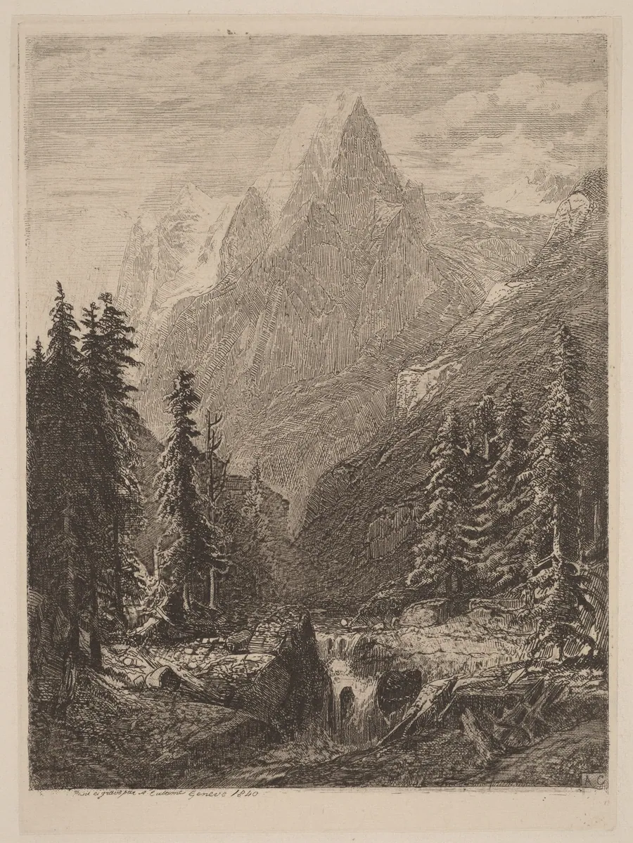 Mountain Meadow by Alexandre Calame
