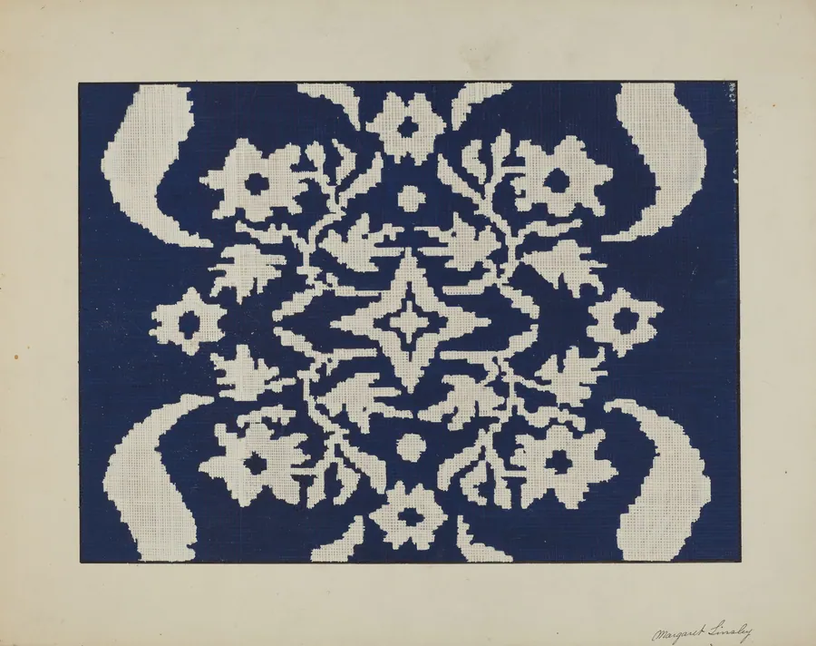 Coverlet Section by Margaret Linsley