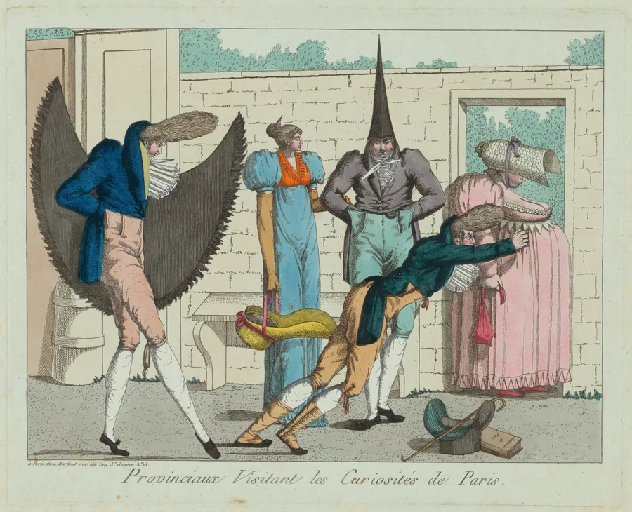 Provinciaux visitant les curiosités de Paris (Provinicials Visiting the Curiosities of Paris) by French 19th Century