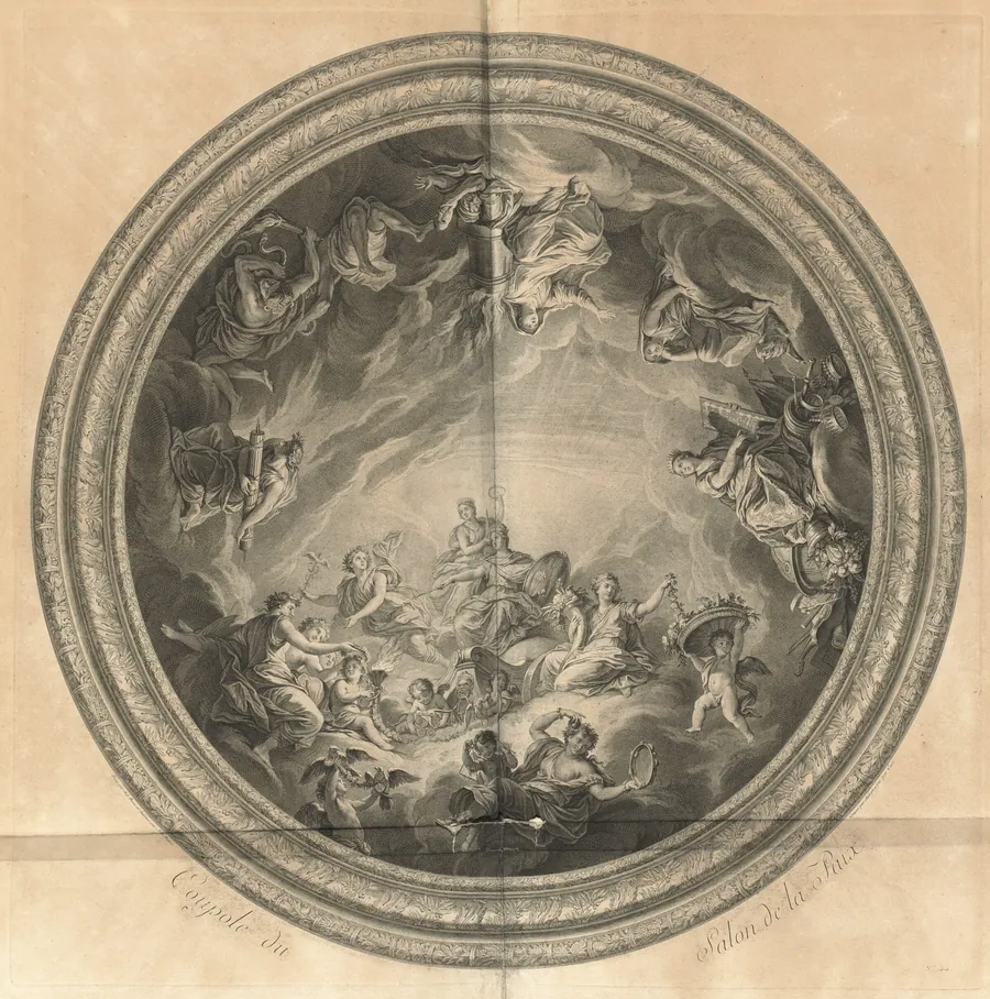 Coupole du Salon de la Paix (Cupola of the Salon of Peace) [pl. 44] by Jean-Baptiste Massé