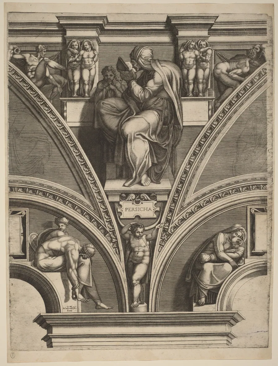 The Persian Sibyl by Giorgio Ghisi