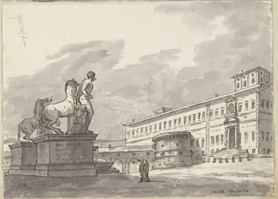 Monte Cavallo, with the Horse Tamers