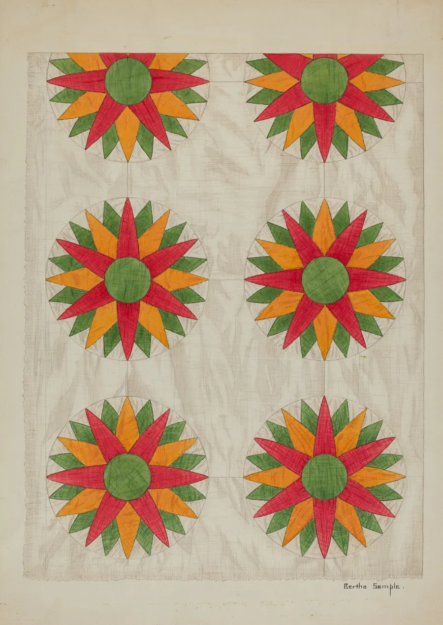Patchwork Quilt - Top by Bertha Semple