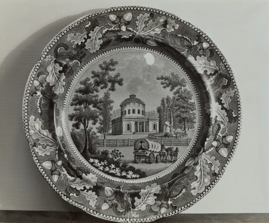 Plate - Waterworks, Philadelphia by Helmut Hiatt