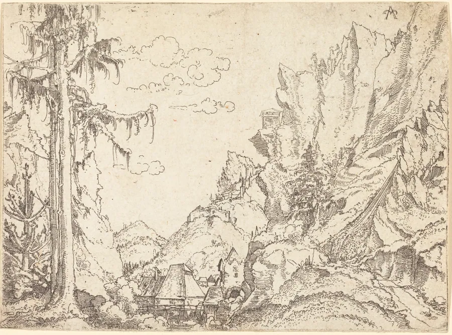 Mountain Landscape by Erhard Altdorfer