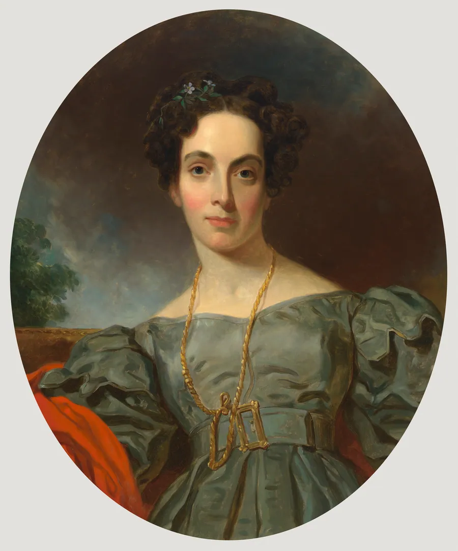 Emma Embury by Jacob Hart Lazarus, 1822 - 1891