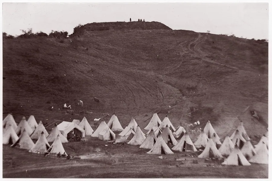 Confederate Earthworks, Belle Plain, Virginia by James Gardner