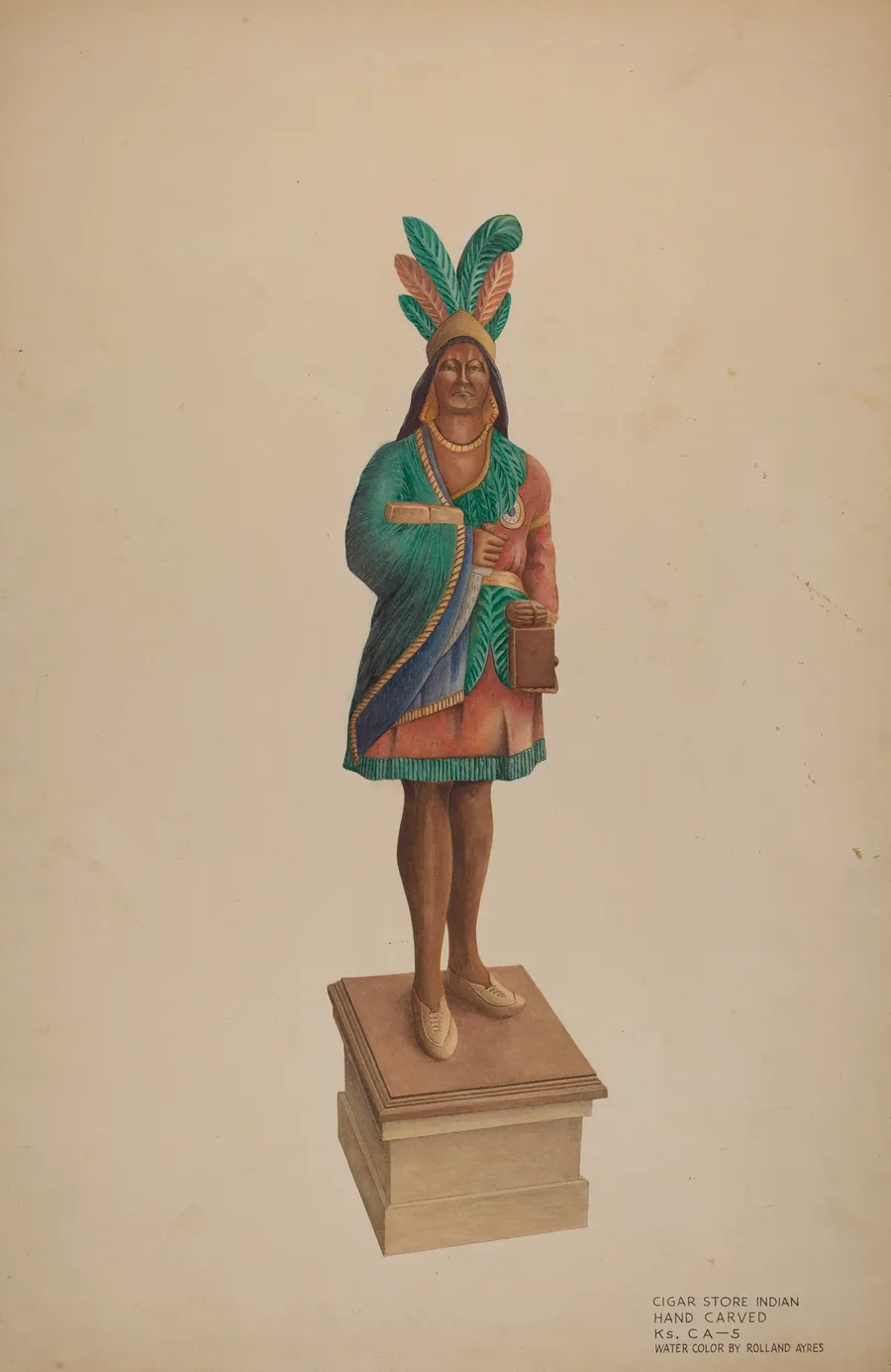 Cigar Store Indian by Rolland Ayres
