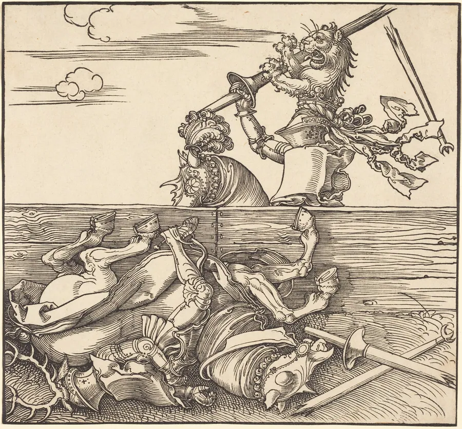 Italian Joust of Peace by Albrecht Dürer