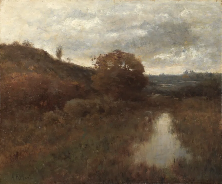 Autumn Landscape and Pool by Alexander H. Wyant