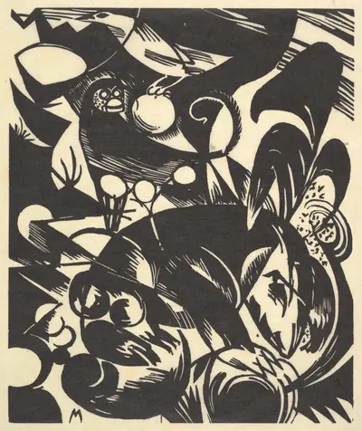 Creation I from the portfolio "New European Graphics, Portfolio III: German Artists"  [Schöpfungsgeschichte I from the portfolio Neue Europäische Graphik III: Deutsche Künstler]