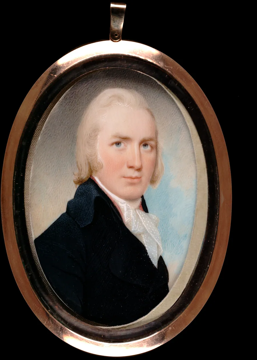 Portrait of a Gentleman by Walter Robertson, Irish, born Dublin, Ireland ca. 1750-died Fatehpur, India 1801/02