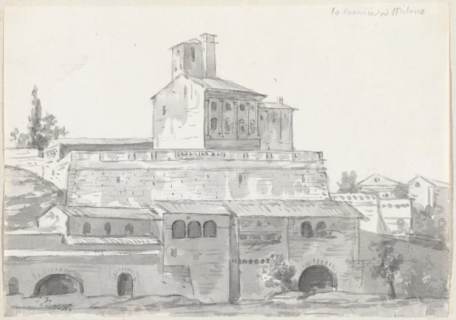 The Canonica of Sant'Ambrogio, Milan by Jacques-Louis David