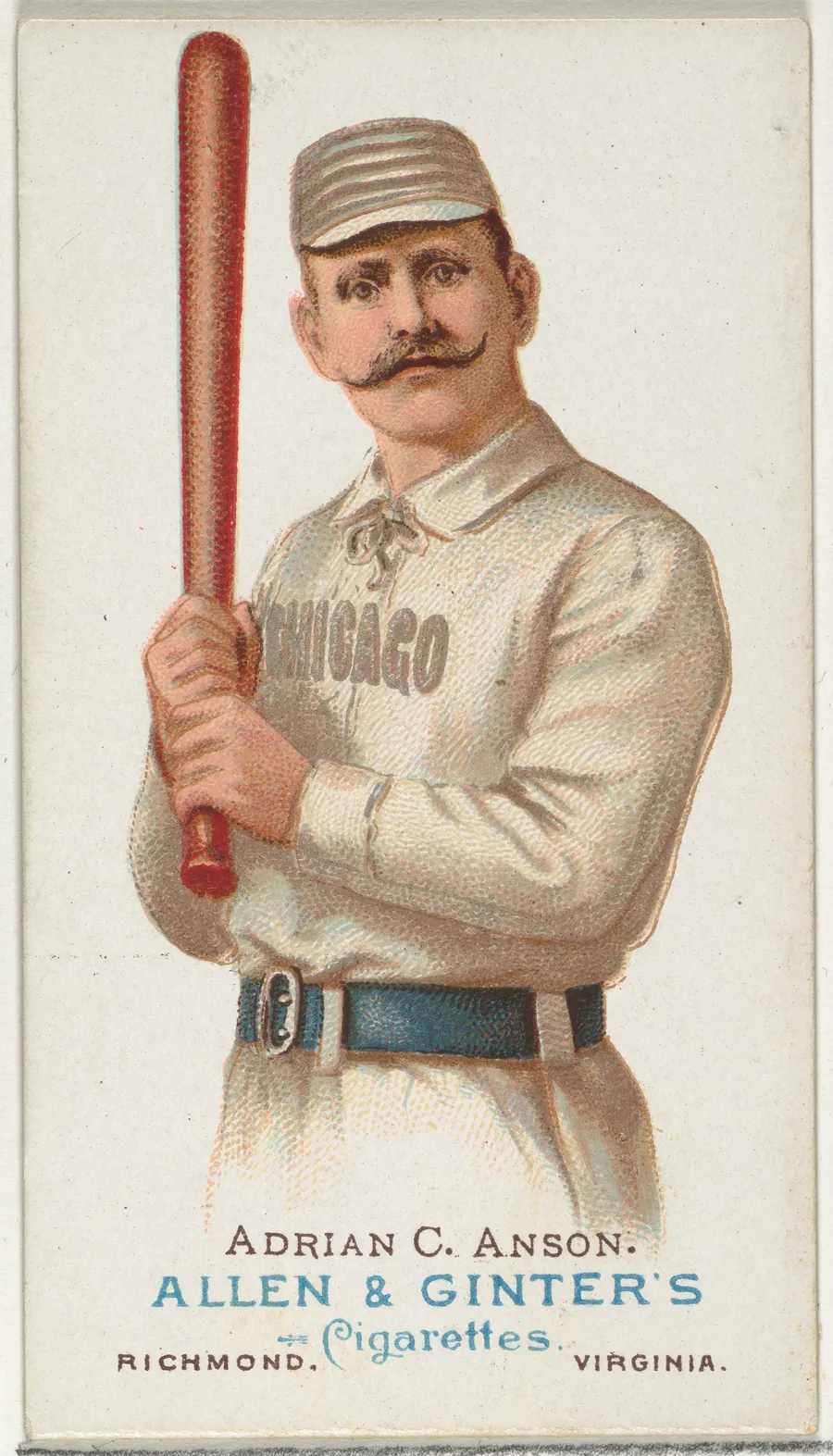 Adrian "Cap" Anson, Baseball Player, from World's Champions, Series 1 (N28) for Allen & Ginter Cigarettes by Lindner, Eddy & Claus
