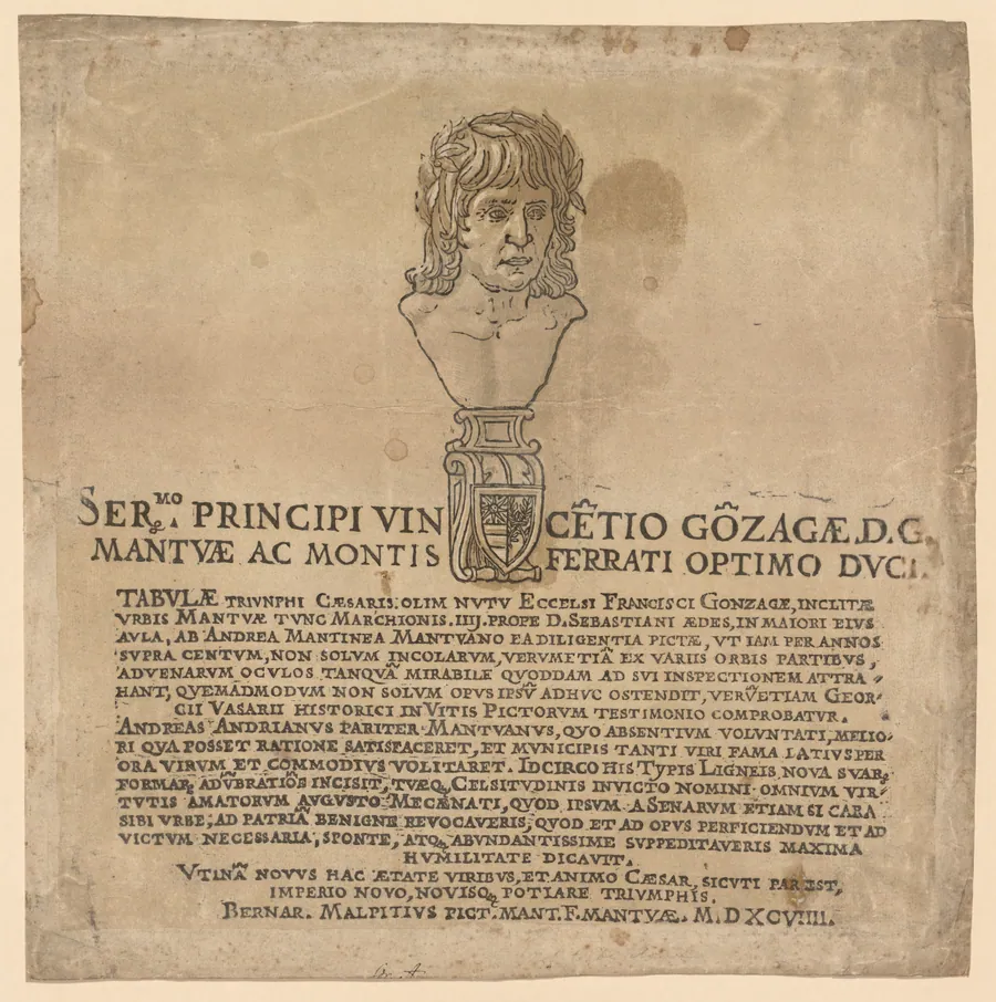 The Triumph of Julius Caesar:  Frontispiece by Andrea Andreani