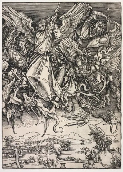 Revelation of St. John: St. Michael fighting the Dragon