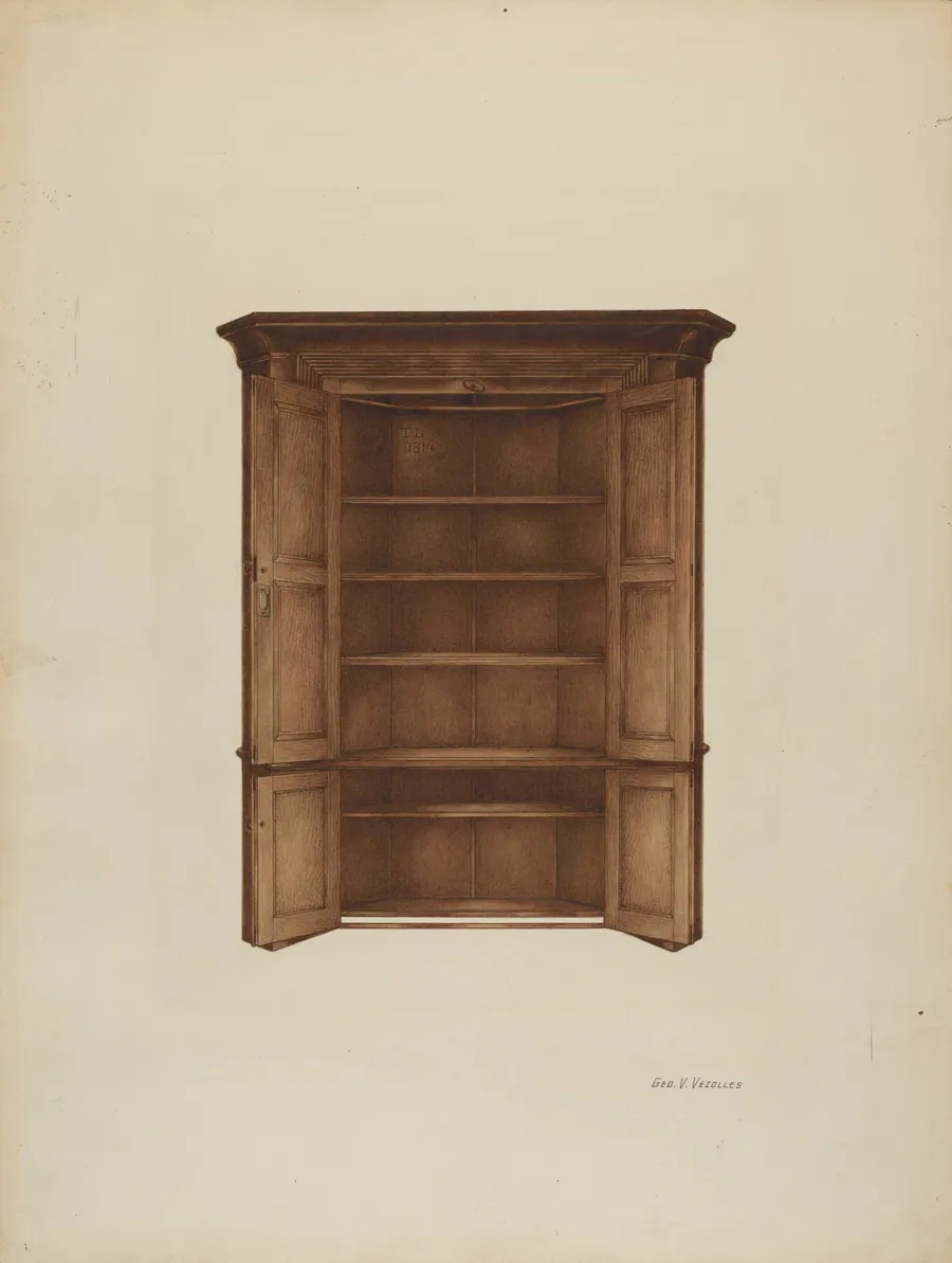 Corner Cupboard by George V. Vezolles