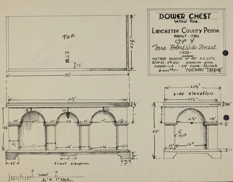 Pa. German Dower Chest by Michael Trekur