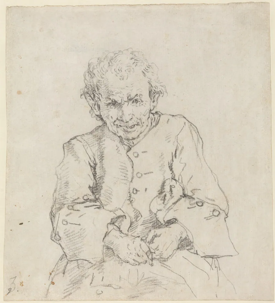 Seated Peasant by Francesco Zuccarelli