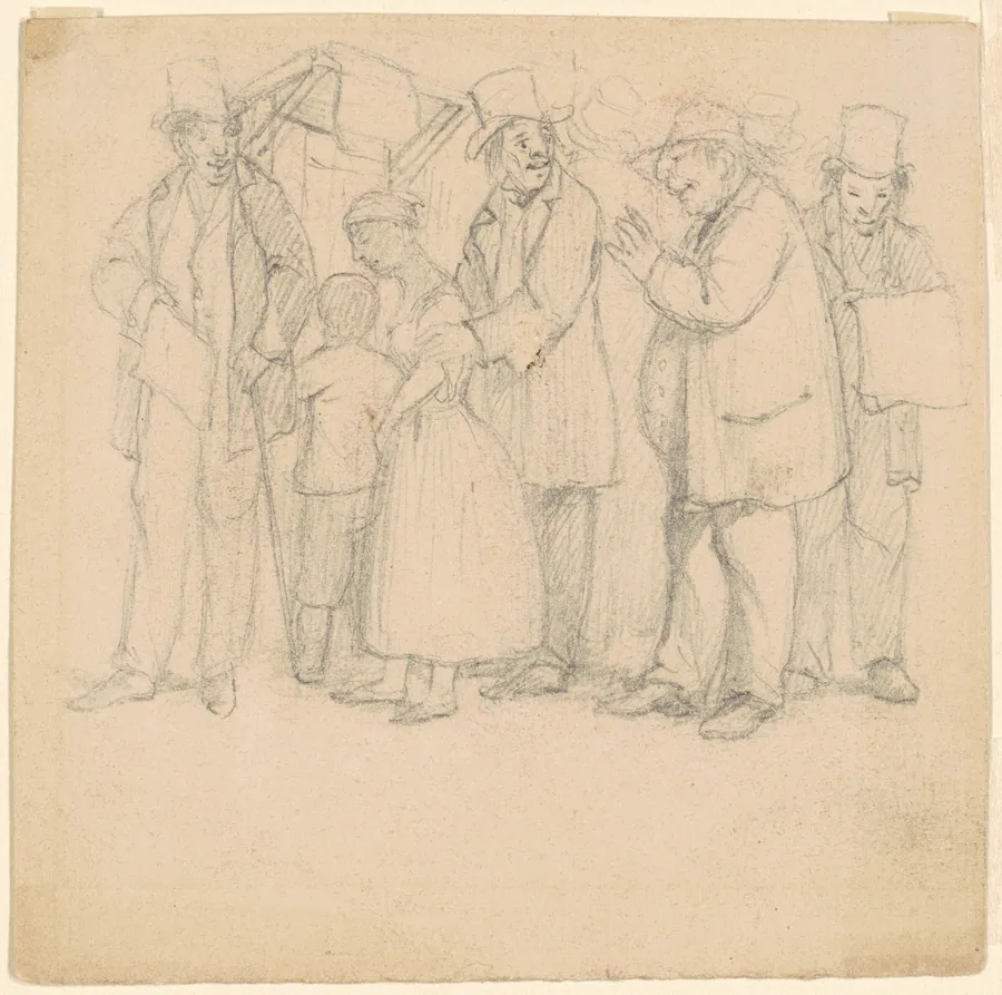 Study for "The House that Jeff Built" by David Claypoole Johnston