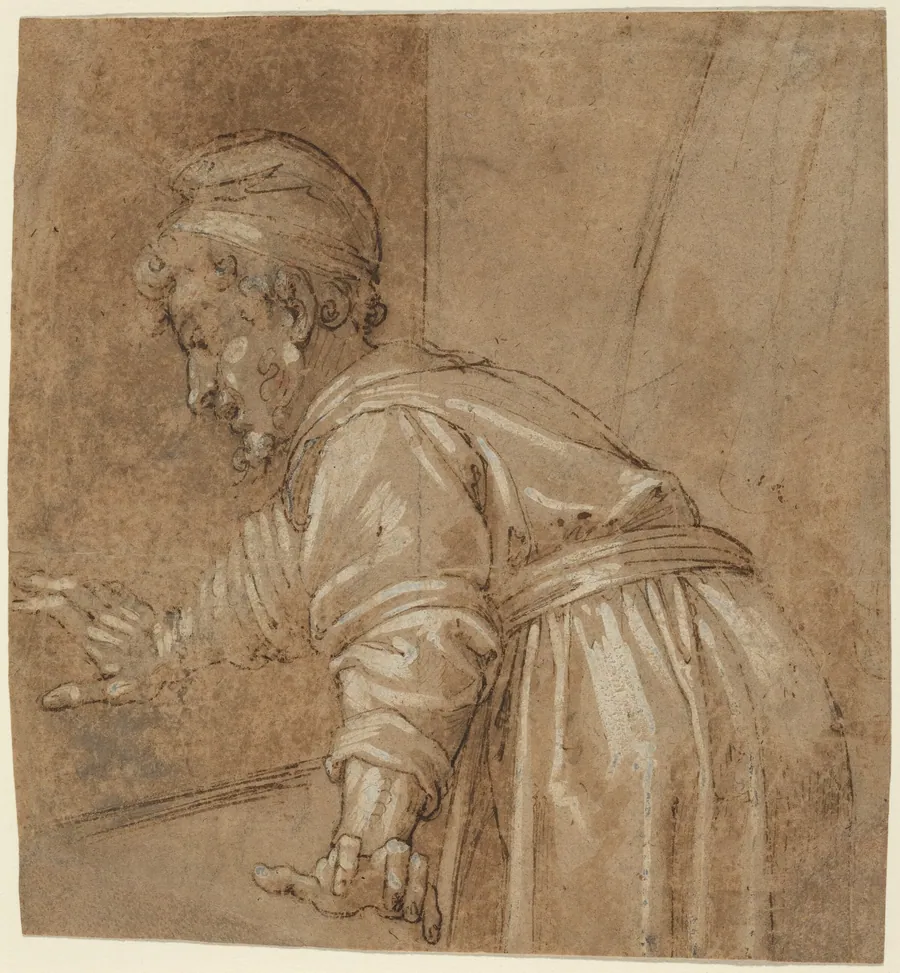 A Man Looking Out a Window by Bonifacio de' Pitati
