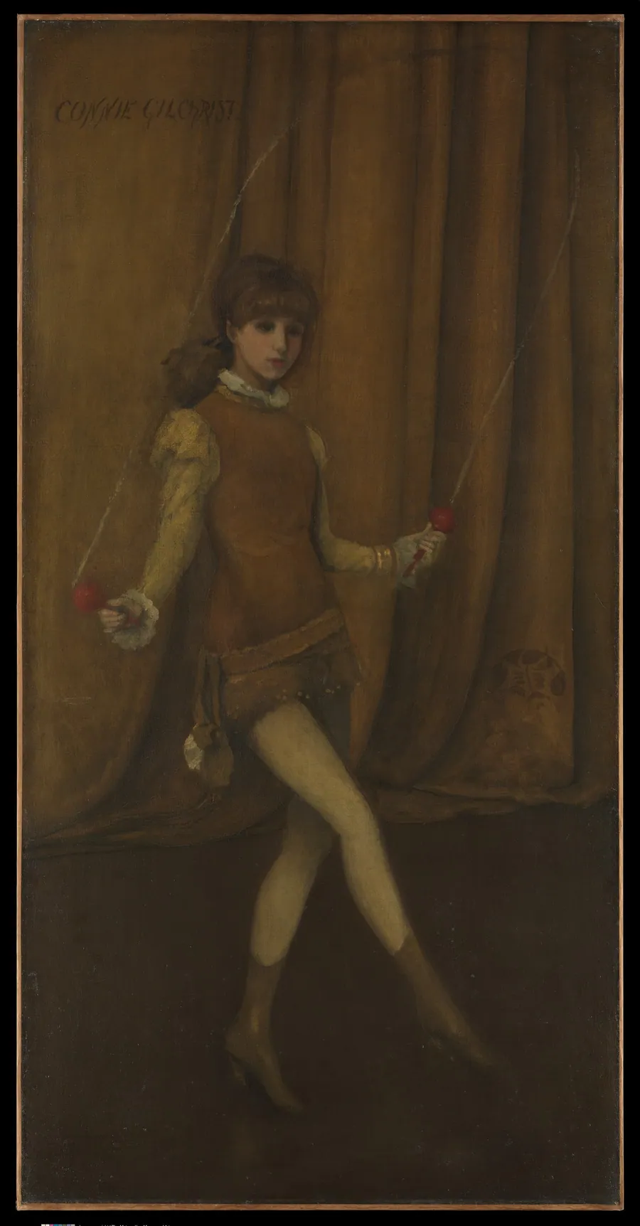 Harmony in Yellow and Gold: The Gold Girl—Connie Gilchrist by James McNeill Whistler