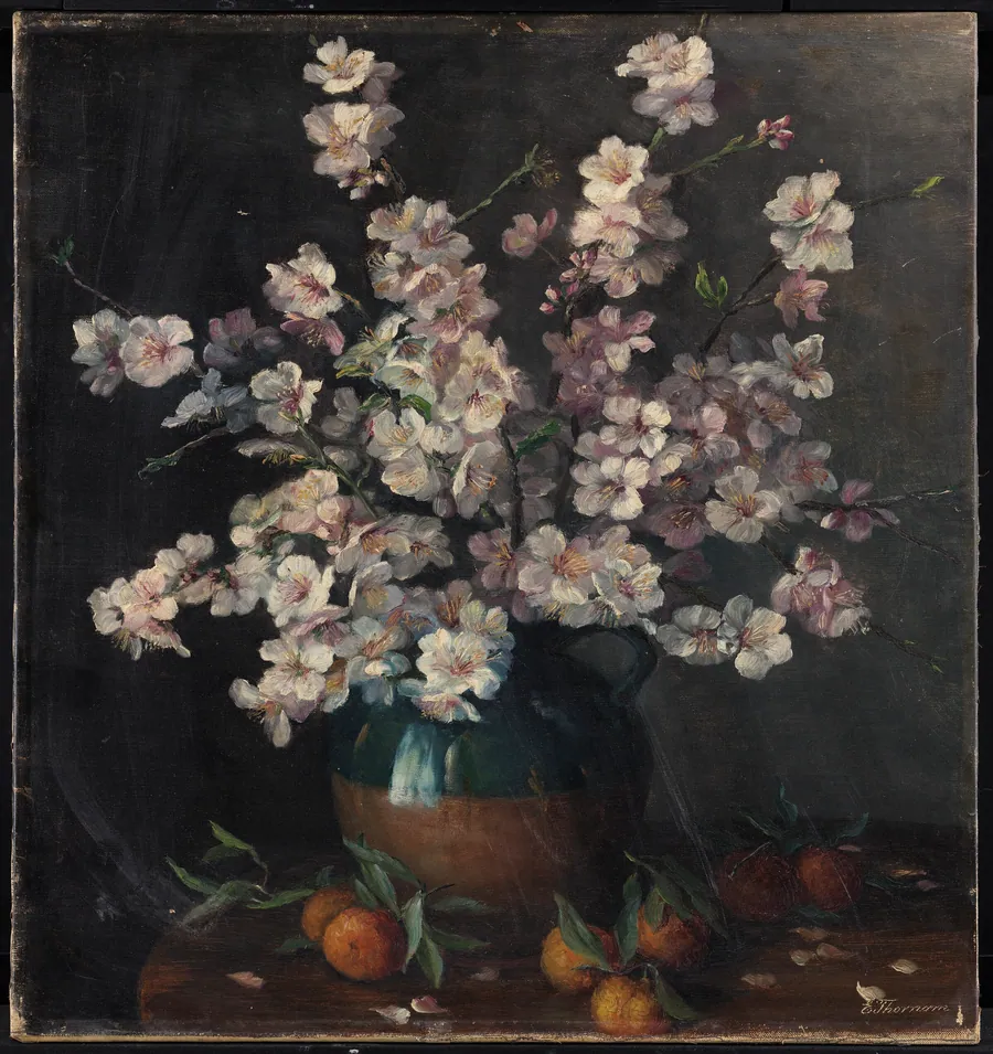 Blomster i en vase by Emmy Thornam