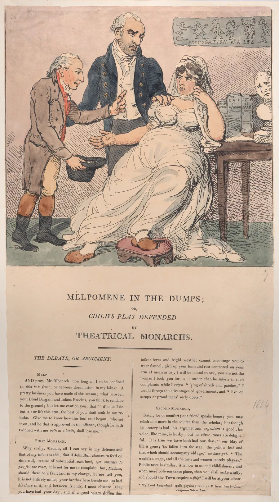 Melpomene in the Dumps, or Child's Play Defended by Theatrical Monarchs by John Philip Kemble
