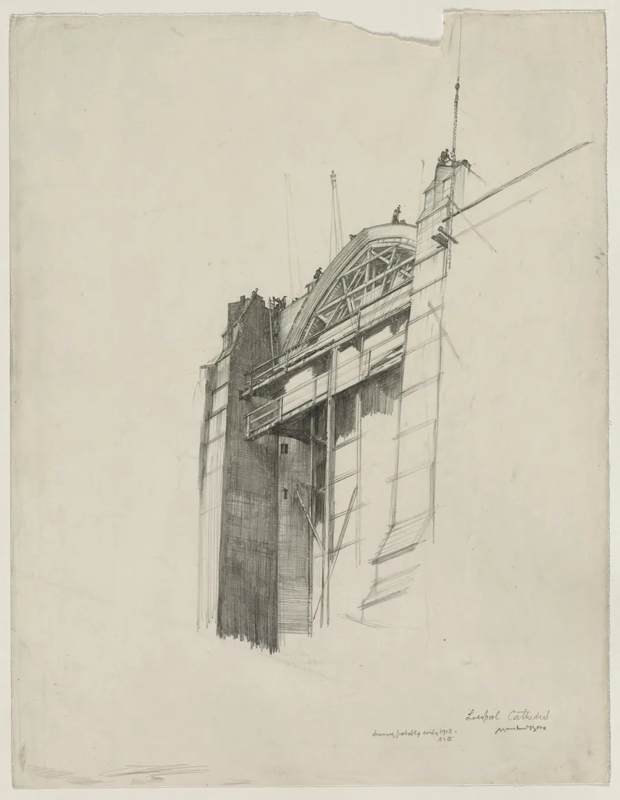 Liverpool Cathedral by Muirhead Bone