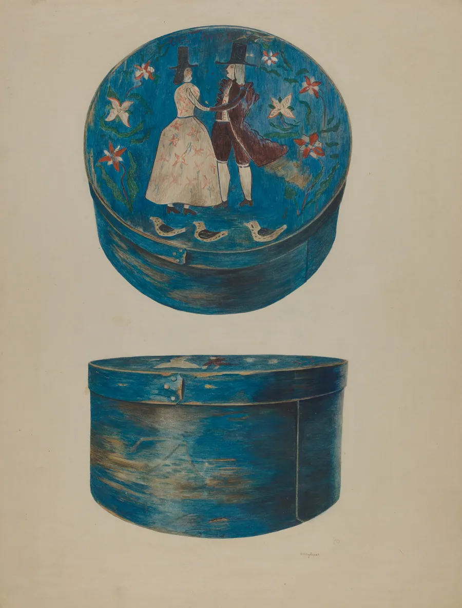 Pa. German Bandbox by Betty Jacob