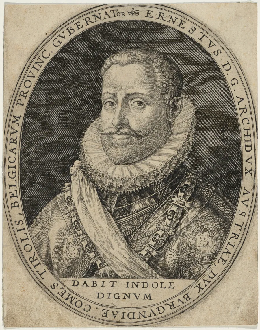 Ernest of Austria, Archduke, Governor of the Spanish Netherlands by Crispijn van de Passe I