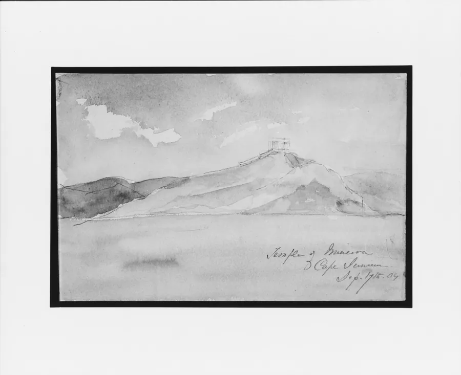 Temple of Minerva (from Sketchbook) by Mary Newbold Sargent