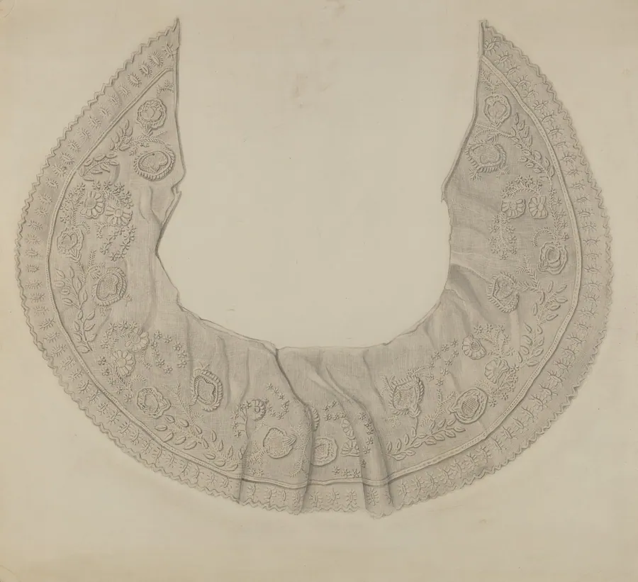 Embroidered Lace Collar by Thomas O'Connor