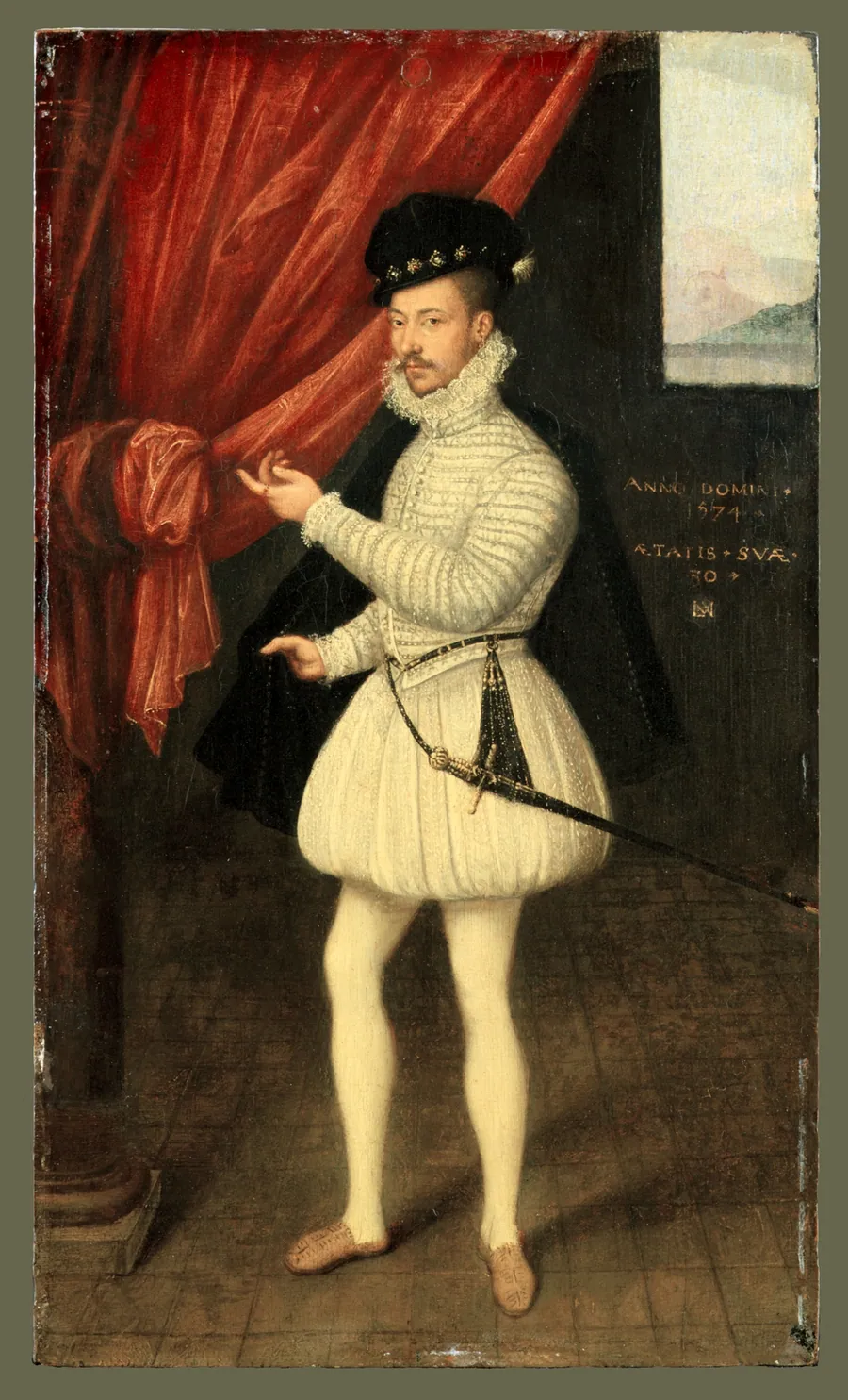 Portrait of a Man in White by Monogrammist LAM