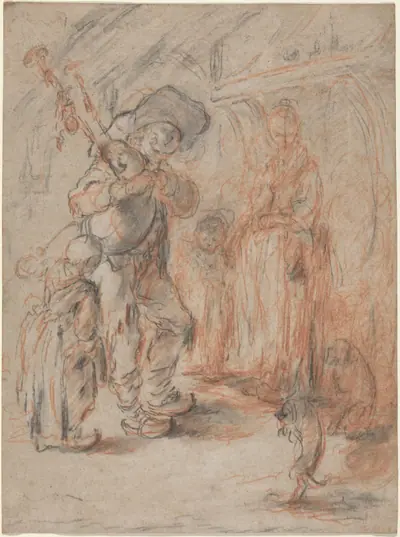 Study for "La Cuisine Avec Paisans"