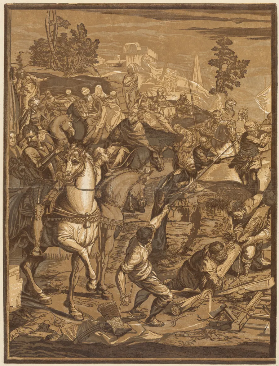 The Crucifixion (Left Panel) by John Baptist Jackson