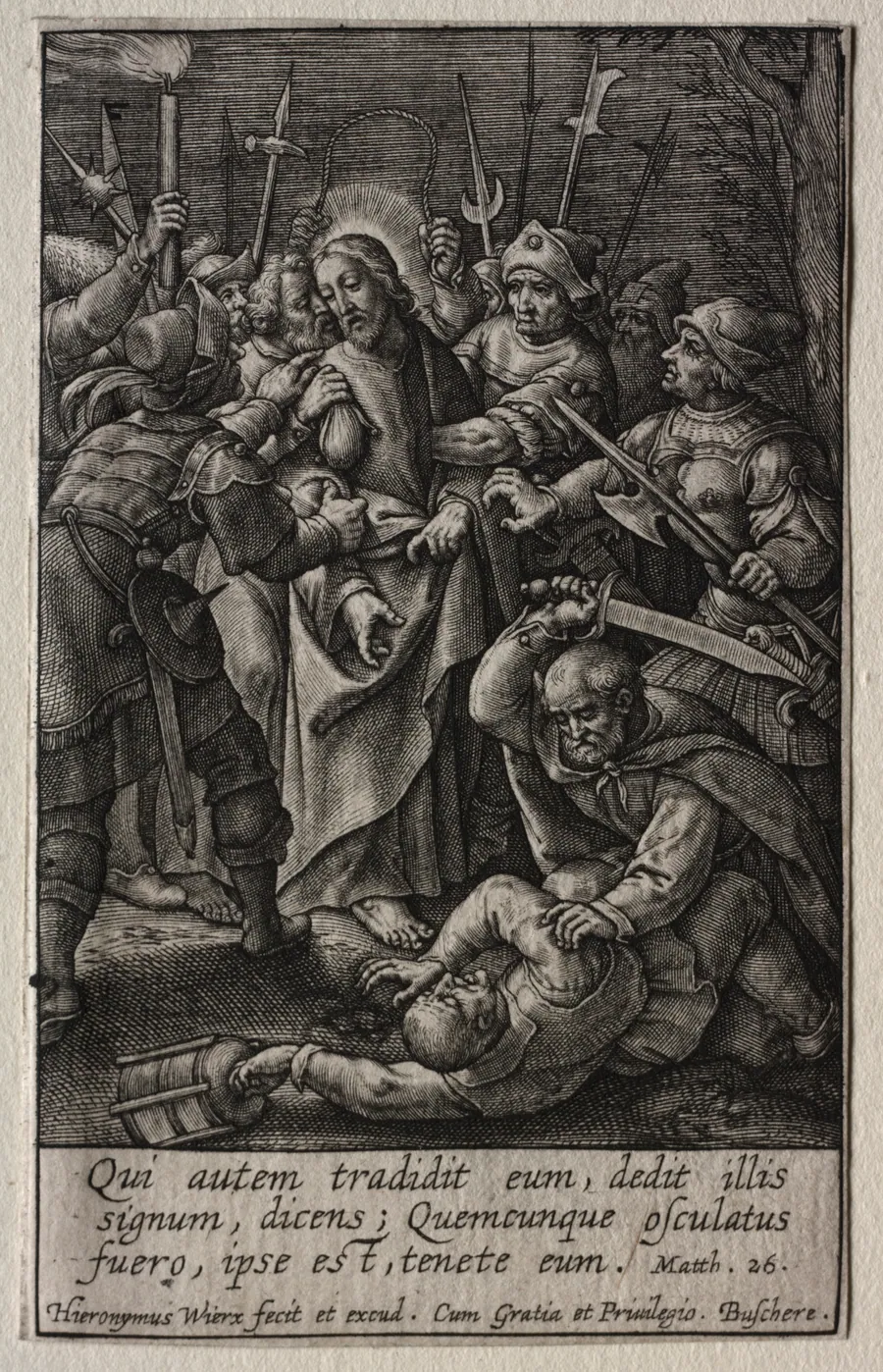 The Passion: The Betrayal of Christ by Hieronymus Wierix